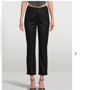 GOOD AMERICAN Black Good Classic Coated Skinny Jeans